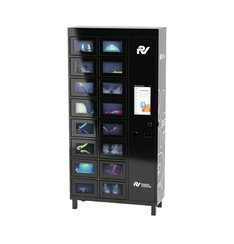 Máquina Locker, vista em três quartos
