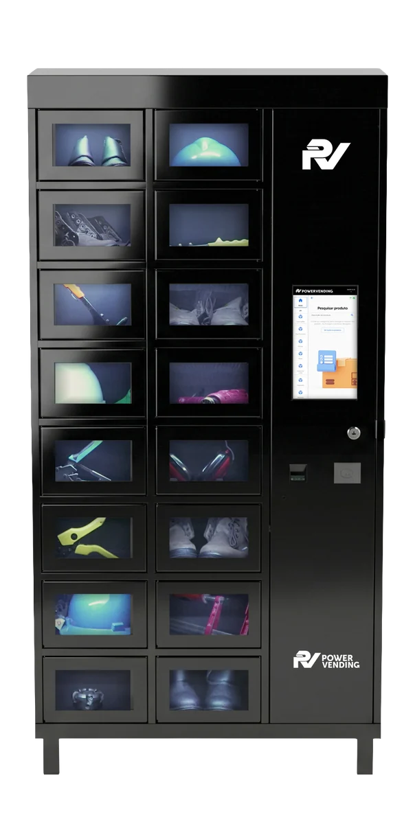 Máquina Locker, vista frontal